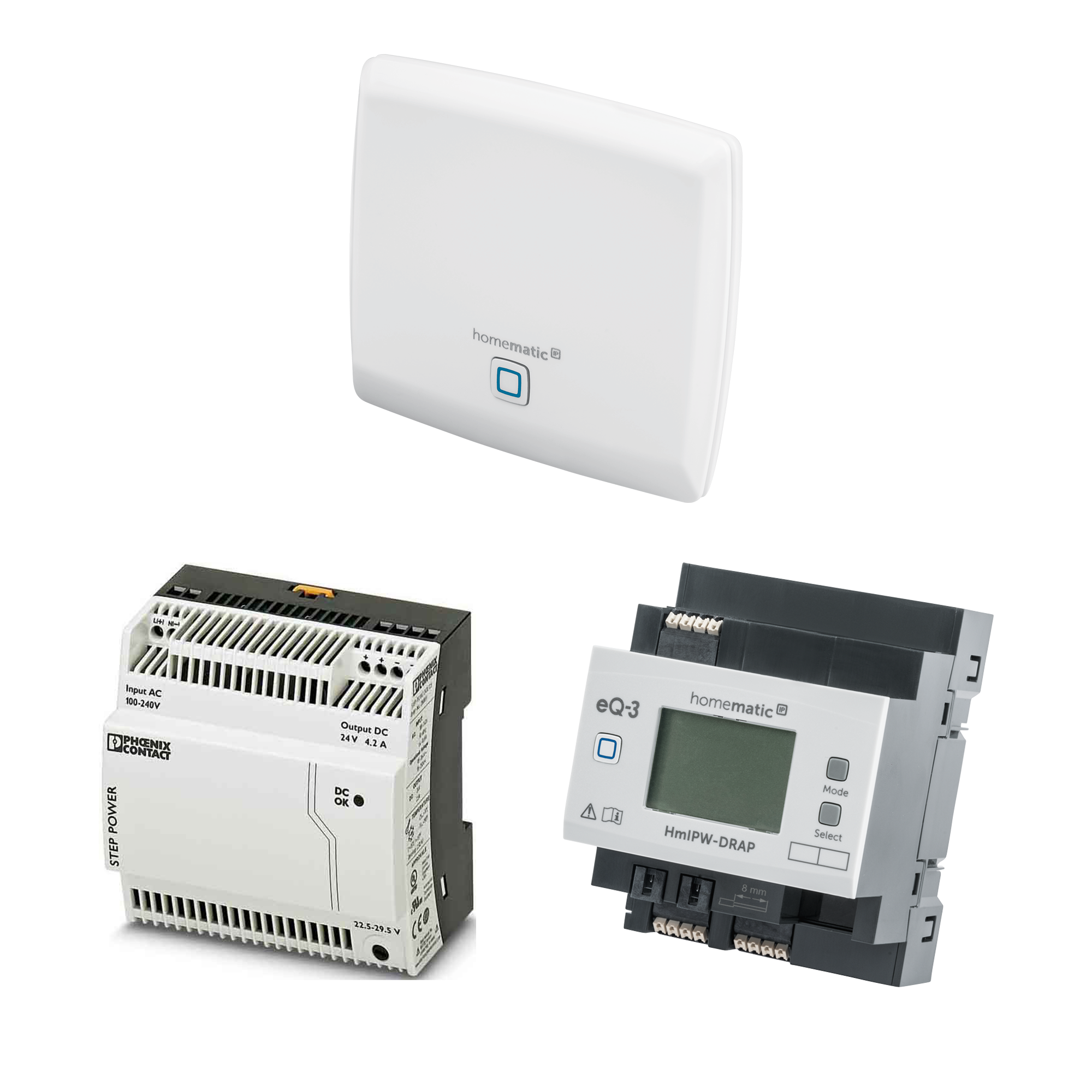 Homematic IP Wired Starter Set Basic - 1x HmIP-CCU3, 1x HmIPW-DRAP, 1 x Netzteil Homematic IP Wired Starter Set Basic - 1x HmIP-CCU3, 1x HmIPW-DRAP, 1 x Netzteil